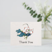 White Lotus Massage Therapeut Danke Postcard Postkarte (Stehend Vorderseite)