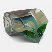 White Lotus Neck Tie Krawatte (Gerollt)