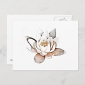WHITE LOTUS POSTCARD POSTKARTE (Vorne/Hinten)