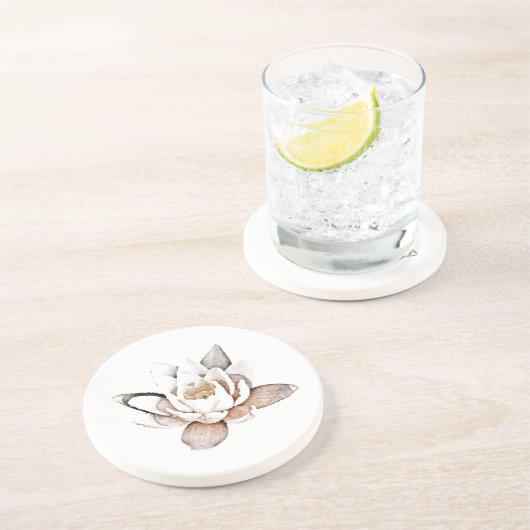 WHITE LOTUS SANDSTONE UNTERSETZER (Seite)