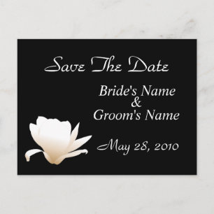 White Lotus Save the Date Postkarte