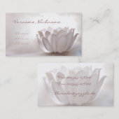 White Lotus Visitenkarte (Vorne/Hinten)