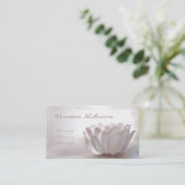 White Lotus Visitenkarte (Stehend Vorderseite)