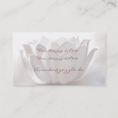 White Lotus Visitenkarte (Rückseite)