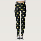 White Lotus Wasserlilie Leggings (Vorderseite)