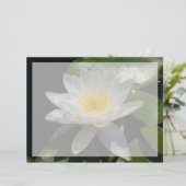 White Lotus Waterllly Blume (Stehend Vorderseite)