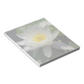 White Lotus Waterllly Blume Notizblock (angewinkelt)