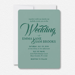 White Lotus Wedding Einladung