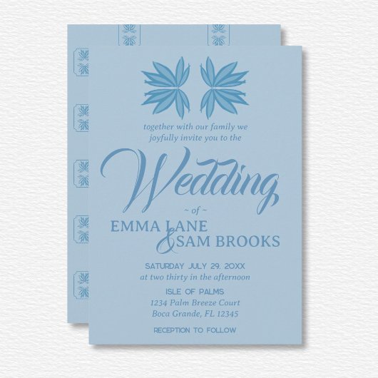 White Lotus Wedding Einladung