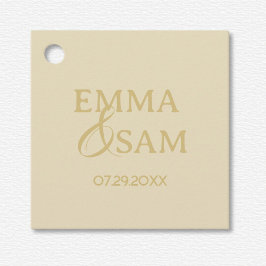 White Lotus Wedding Geschenkanhänger