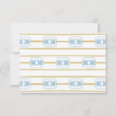 White Lotus Wedding RSVP Karte (Rückseite)