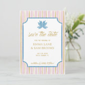 White Lotus Wedding Save The Date (Stehend Vorderseite)