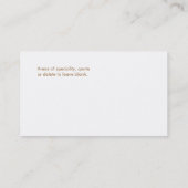 White Lotus Wellness Healing Arts Business Card Visitenkarte (Rückseite)