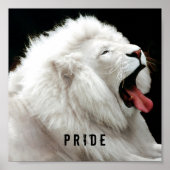 White Löwe Pride Poster (Vorne)