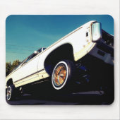 White Lowrider Chevy Impala Mousepad (Vorne)