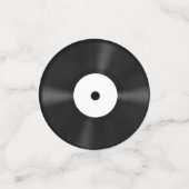 White LP Vinyl Record Personalisiert Confetti Konfetti (Klein Vorderseite)