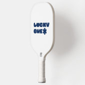 White Lucky One Pickleball Paddle (Links)