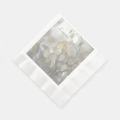 White Lunaria Silver Dollar Elegant Serviette (Ecke)