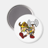White Mad Viking2 Magnet (Vorderseite/Rückseite)