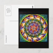 White Magic Mandala (Postcard) Postkarte (Vorne/Hinten)