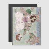 White Magic Poster Magnet (Vorne/Hinten)