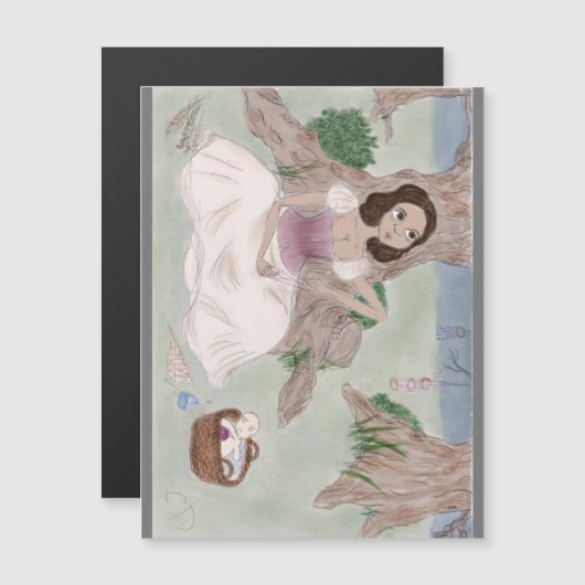 White Magic Poster Magnet (Vorne/Hinten)