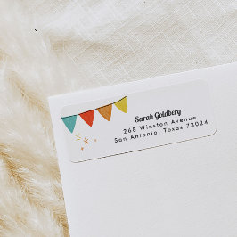 White Magic Show Rücksendeadressen-Aufkleber