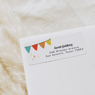 White Magic Show Rücksendeadressen-Aufkleber