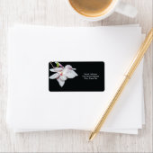 White Magnolia Adressaufkleber (Insitu)