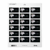 White Magnolia Adressaufkleber (Vorne)