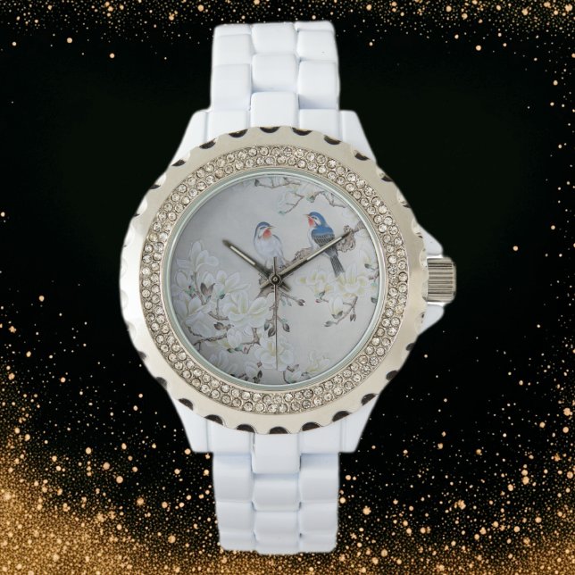 White Magnolia Armbanduhr (Von Creator hochgeladen)