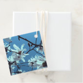 White Magnolia Bloom Blue Sky Geschenkanhänger (Beispiel)