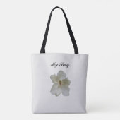 White Magnolia-Blume auf der Tasche "All Over Prin (Rückseite)