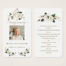 White Magnolia Blume Foto Beerdigung Gebet