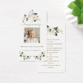 White Magnolia Blume Foto Beerdigung Gebet (Schreibtisch)