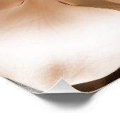 White Magnolia Blume Sepia Schwarzer Hintergrund Fotodruck (Ecke)