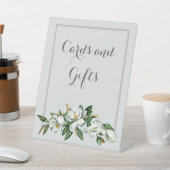 White Magnolia Brautparty Sign Sockelschild (In SItu)