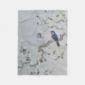 White Magnolia Fleecedecke (Vorderseite)