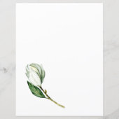 White Magnolia Floral Bridal Spiel sagte er (Rückseite)