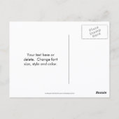 White Magnolia Flower Personalized Postkarte (Rückseite)