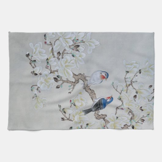 White Magnolia Geschirrtuch (Horizontal)