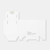 White Magnolia Illustration Moderne Minimale Hochz Geschenkschachtel (Ungefaltet)