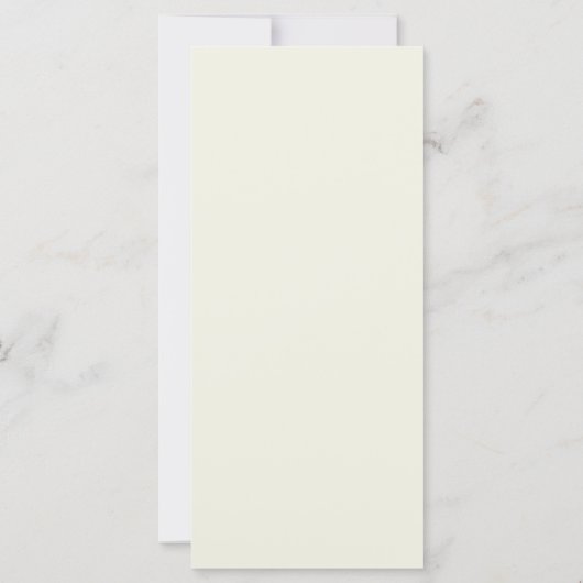 White Magnolia Illustration Modernes Hochzeitsmenü (Rückseite)