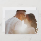 White Magnolia Illustration Modernes Minimales Fot Save The Date (Rückseite)