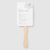 White Magnolia Illustration Modernes Programm Hoch Fächer (Vorderseite)