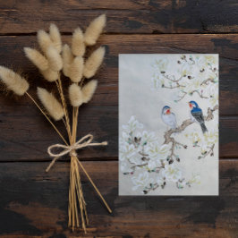 White Magnolia Postkarte