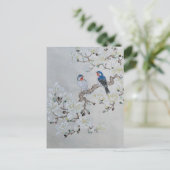 White Magnolia Postkarte (Stehend Vorderseite)