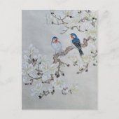 White Magnolia Postkarte (Vorderseite)