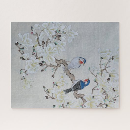 White Magnolia Puzzle (Horizontal)