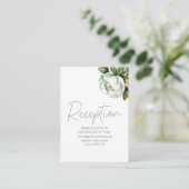 White Magnolia Rustic Floral Wedding Begleitkarte (Stehend Vorderseite)